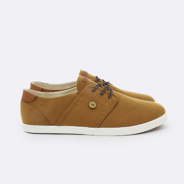 Camel tennis shoes in recycled cotton