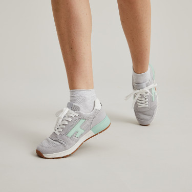 Grey & Mint runnings shoes in recycled polyester