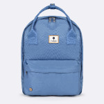 Blue backpack in recycled polyester