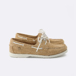 Sand boat shoes in leather
