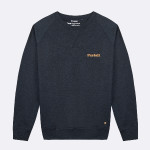 Sweatshirt en coton ecotec & polyester ecotec marine