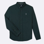 Dark Green Shirt in organic cotton