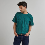 Dark Green Tshirt in recycled cotton