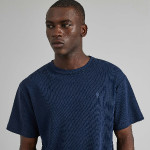Navy Tshirt in recycled cotton