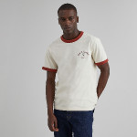 Ecru, Old Red Tshirt in recycled cotton