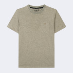 T-shirt en coton ecotec & polyester ecotec beige chiné