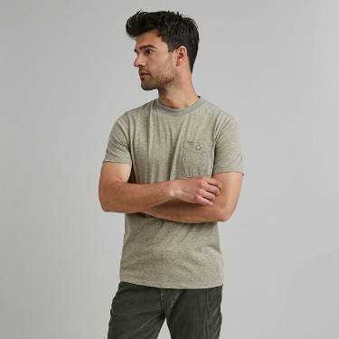 Beige Tshirt in ecotec cotton & ecotec polyester