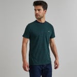 T-shirt en coton ecotec & polyester ecotec marine