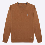 Cognac Sweatshirt in cotton & recycled polyester