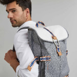 Multicolore Urban Bag in recycled polyester & sherpa.