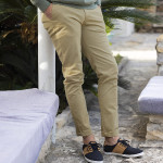 Dune chino in organic cotton and recycled cotton - Brix model