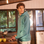 Ocean hoody in recycled cotton and recycled polyester - Dirac model