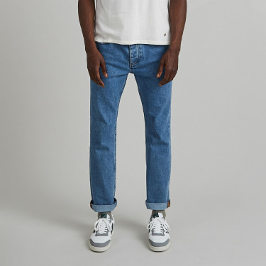 Light denim jeans in cotton and recycled cotton - Denim model