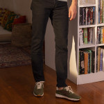 Black jeans in cotton and recycled cotton - Denim model