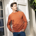 Terracotta sweatshirt in cotton and recycled cotton - Donon model