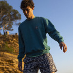 Ocean sweatshirt in cotton and recycled cotton - Fango model