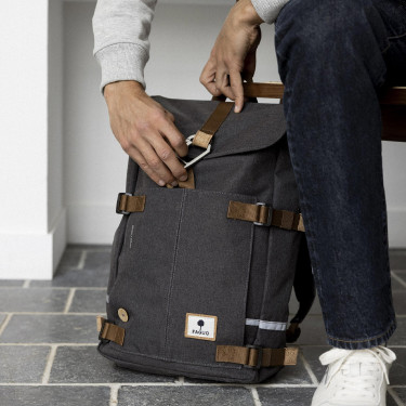 Dark grey melange backpack