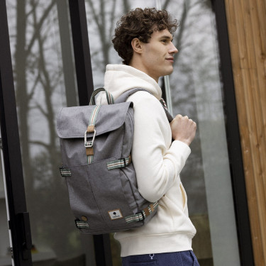 Medium grey melange backpack