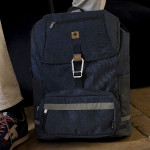 Medium navy melange backpack