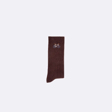 Chaussettes bordeau & lichen végan coton - modèle Socks x2 - FAGUO