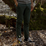 Dark green chinos fitted cut