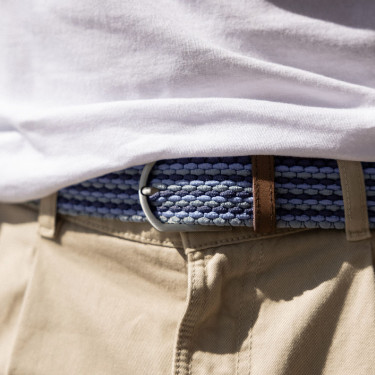 Khaki belt recycled polyester and elastane - model belt