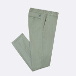 Pantalon stretch vert clair coupe fuselée