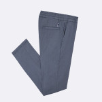 Pantalon elastique bleu coupe fuselée