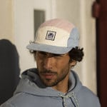 Blue & light pink cap