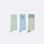 Chaussettes Socks x3 Coton Green