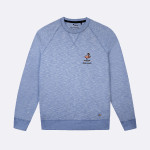 Light blue sweatshirt no-pressure embroidery
