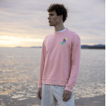 Pink sweatshirt lab diego faivre