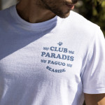 T-shirt blanc club paradis